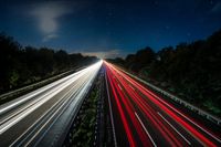 Autobahn A2 Langzeitbelichtung Lightpainting
